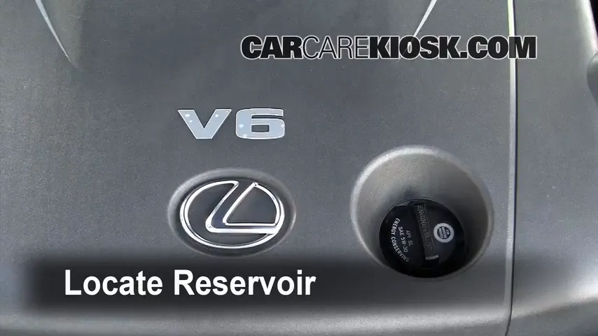 2008 Lexus IS250 2.5L V6 Líquido limpiaparabrisas Agregar líquido